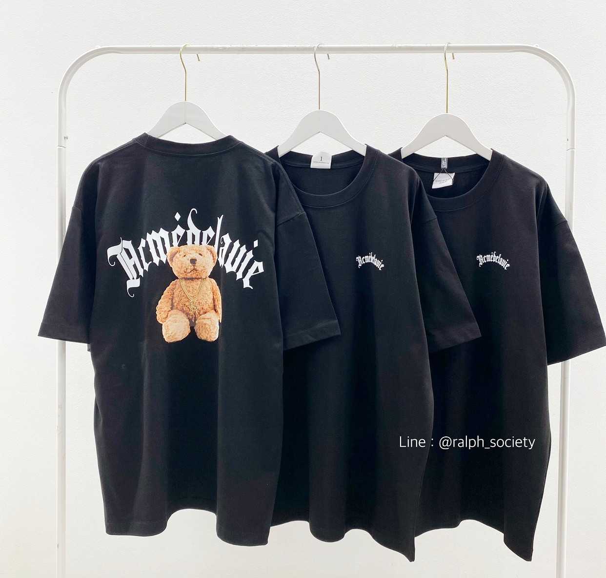 ADLV GOLD CHAIN BEAR DOLL (Black)