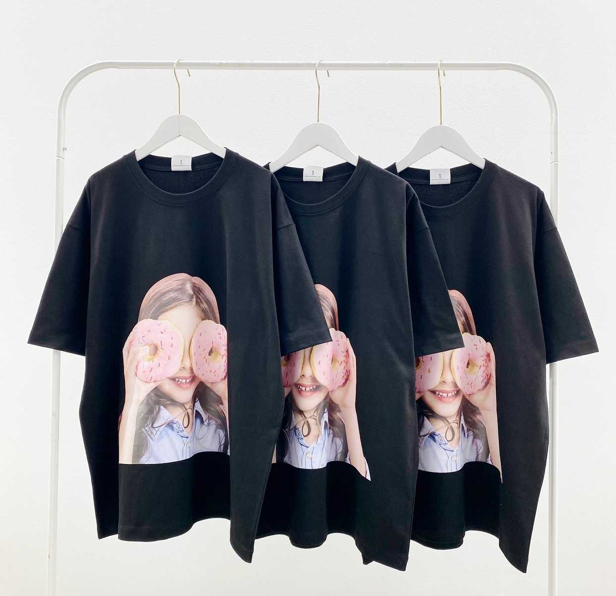 ADLV BABY FACE DONUT 3 T-SHIRT (Black)