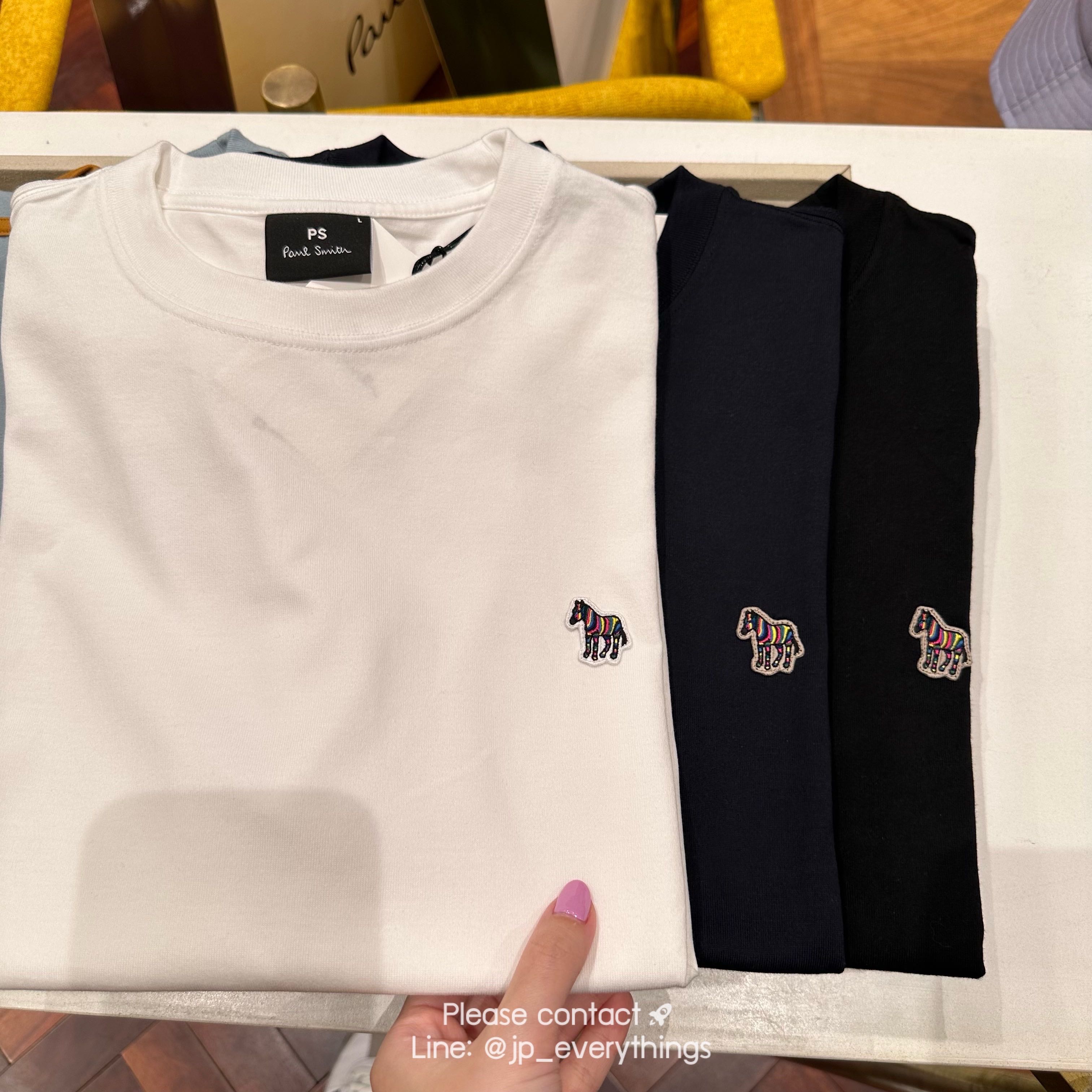 Paulsmith mini logo T-shirt สีขาว (พร้อมส่ง)