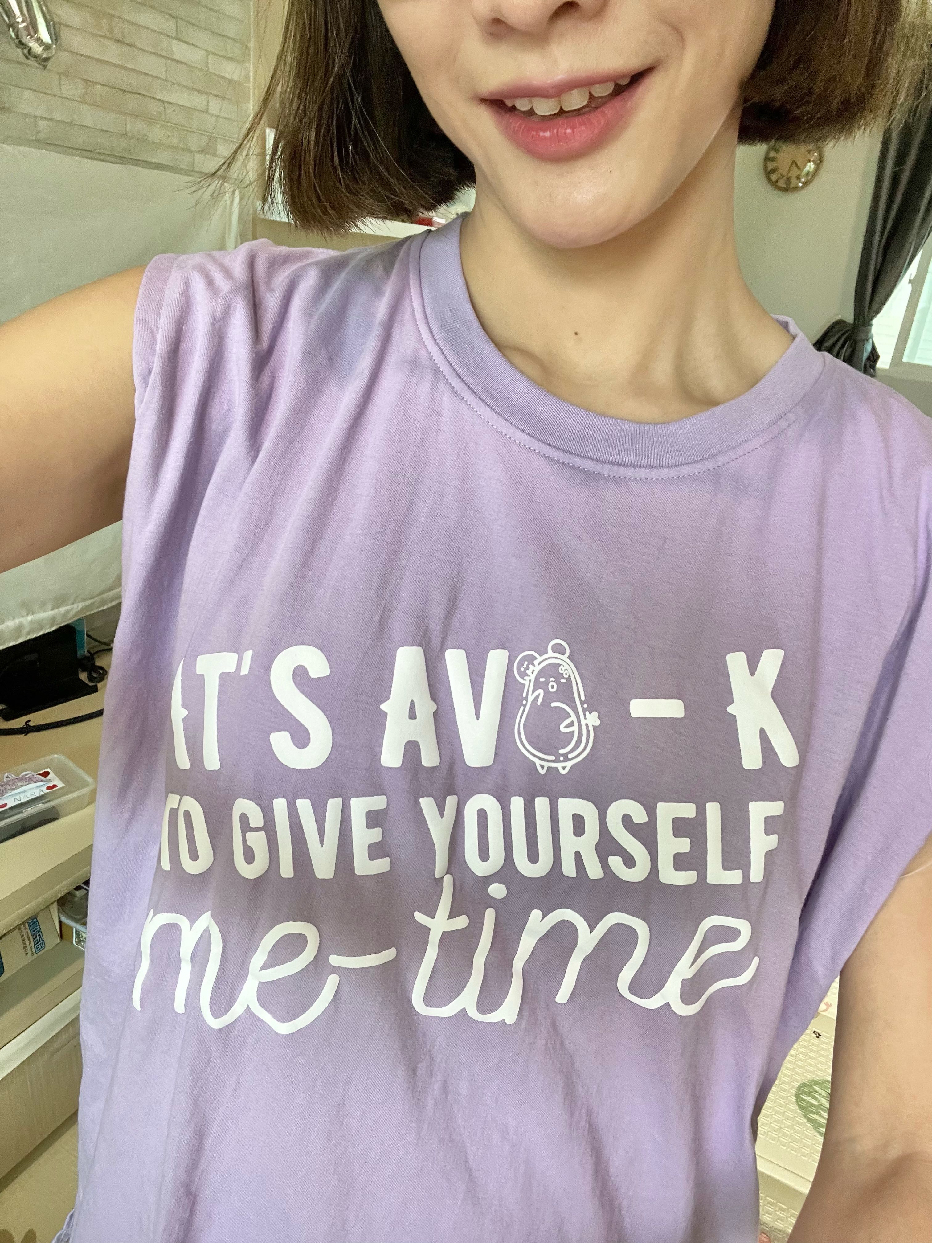 Maternity & Nursing Sleeveless Oversized T-Shirt | Lavender