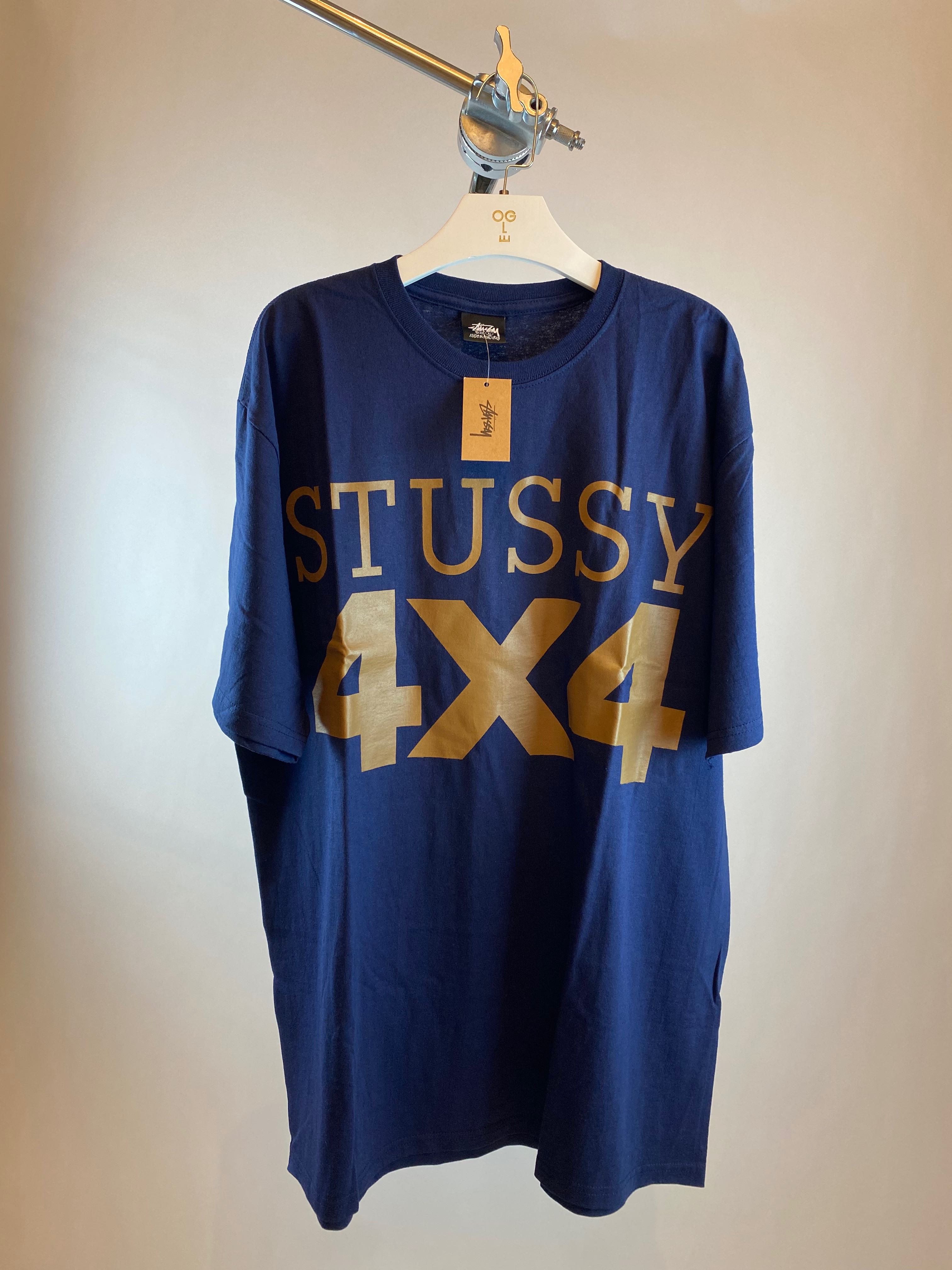 STUSSY 4x4 TEE NAVY