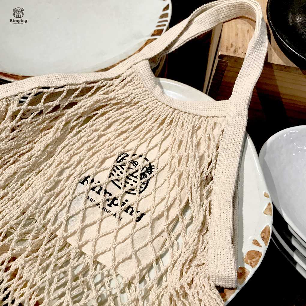 กระเป๋าผ้าตาข่าย MESH Bag สายสั้น : Rimping Supermarket