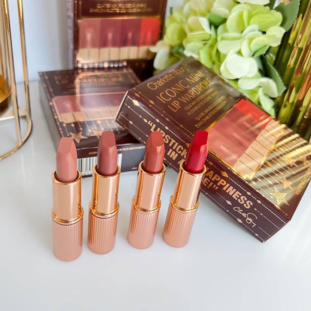 Charlotte Tilbury Iconic Mini Lip Wardrobe Set 1.1g x 4 แท่ง 