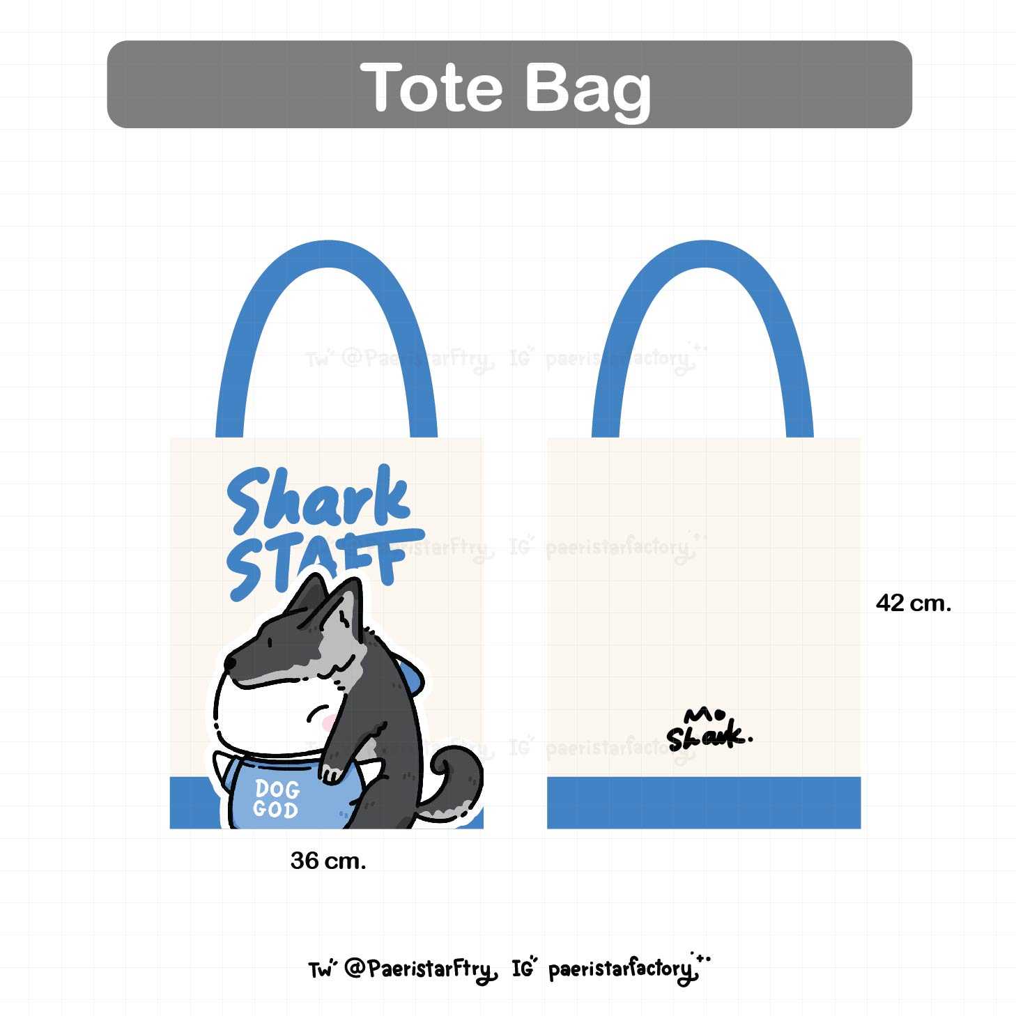 MoShark Tote Bag