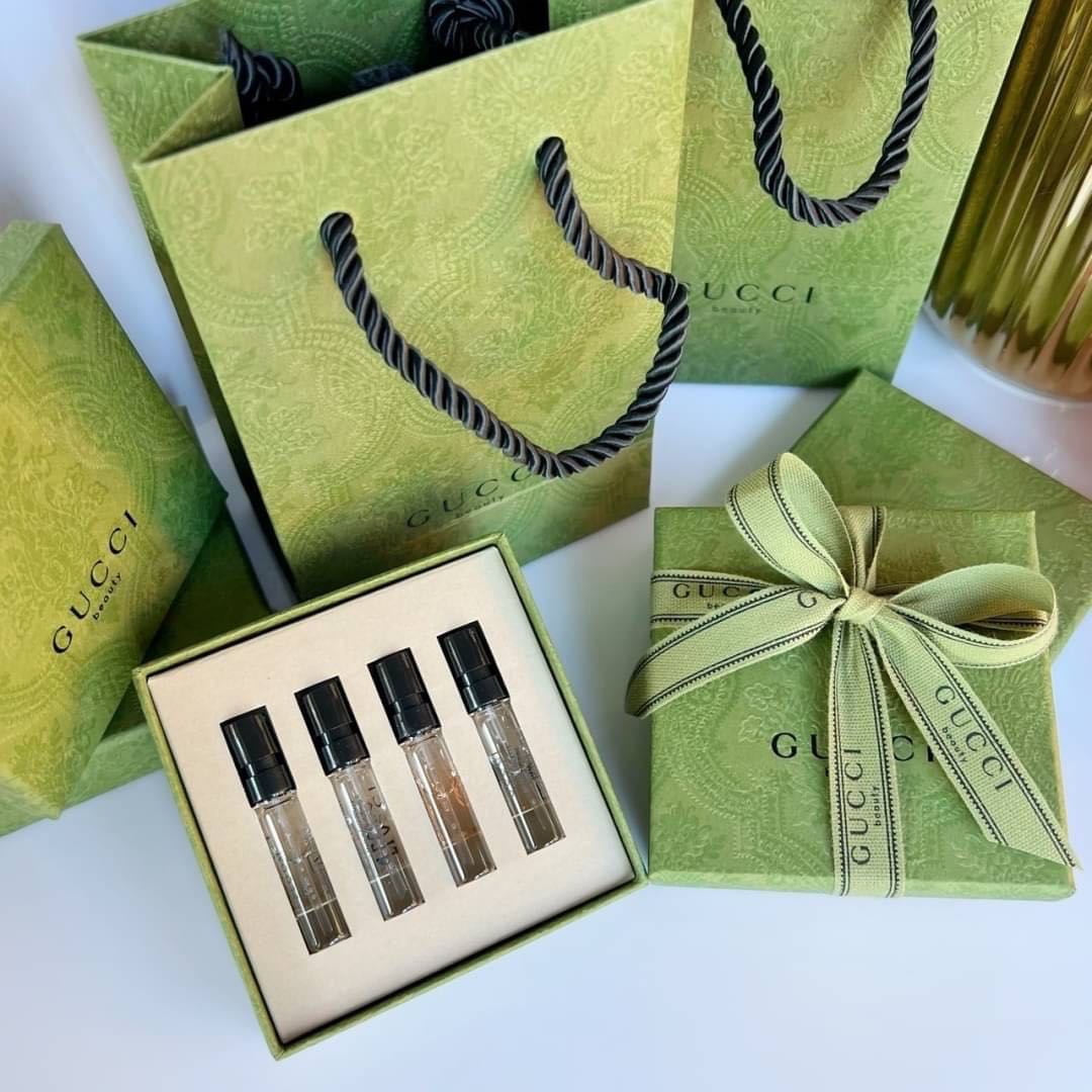 Gucci Sample Vials Set - เซ็ทไวออล 4 ชิ้น พร้อมกล่อง