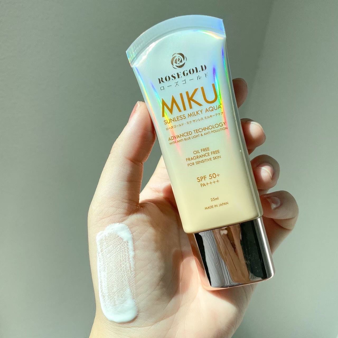 Miku Sunscreen กันเเดดเนื้อน้ำนม สำหรับผิวเเพ้ง่าย