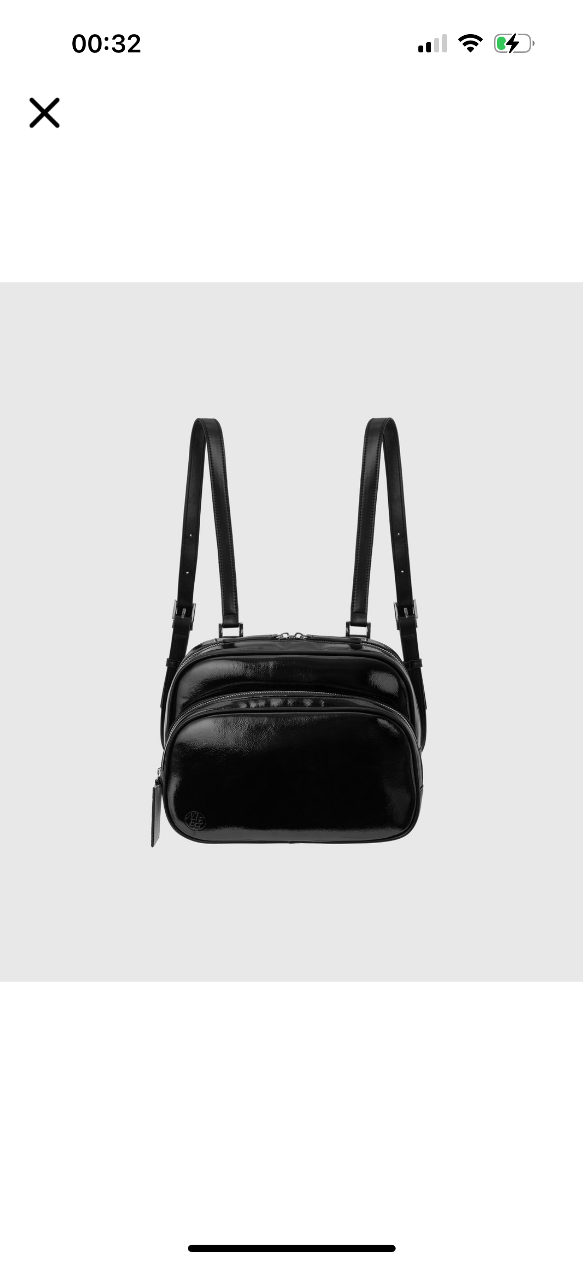 (พร้อมส่ง) Nieeh turtle bag dark black