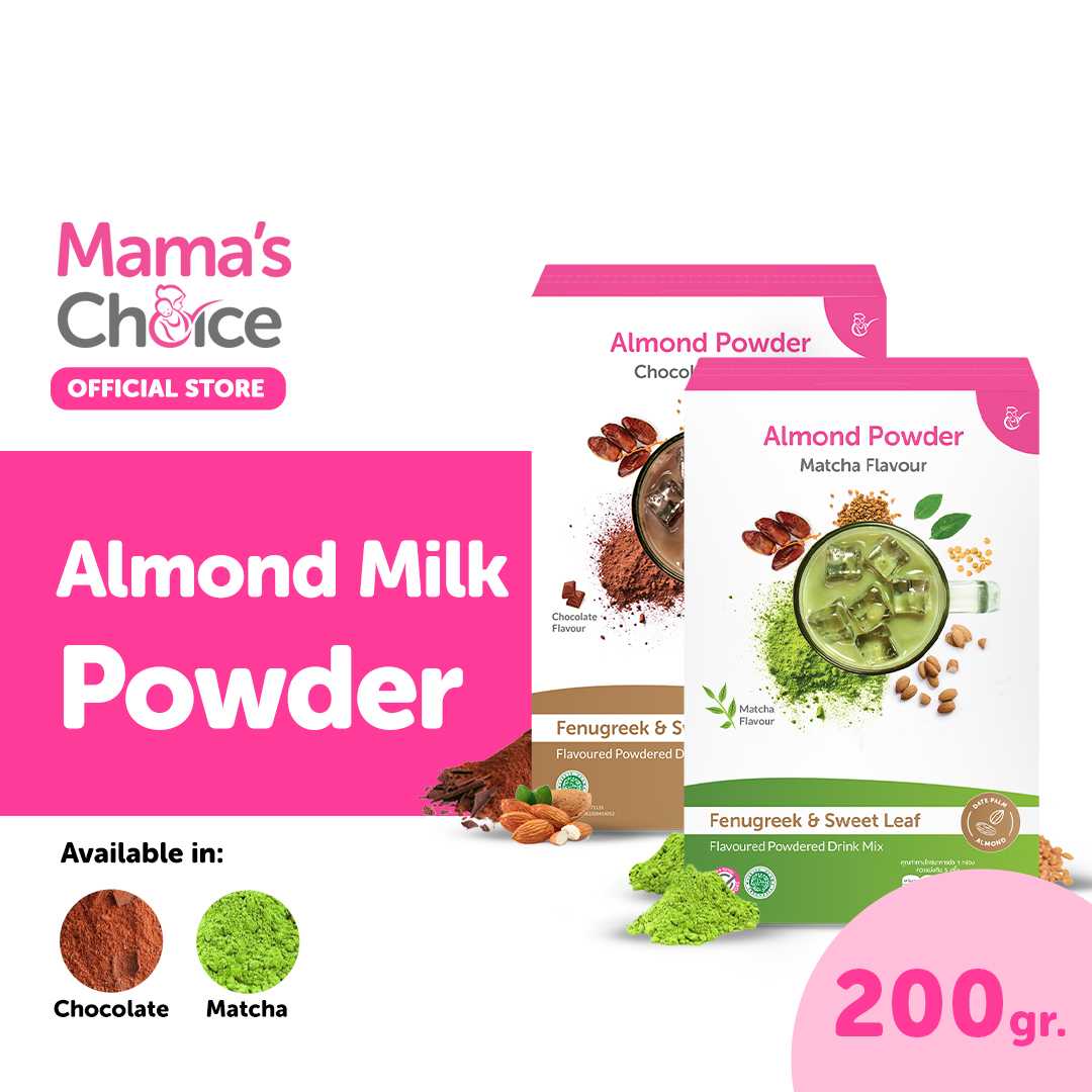 Mama's Choice นมอัลมอนด์ อินทผาลัม ลูกซัด ชนิดชงดื่ม ปลอดภัยสำหรับคุณแม่ให้นม - Almond Milk Powder