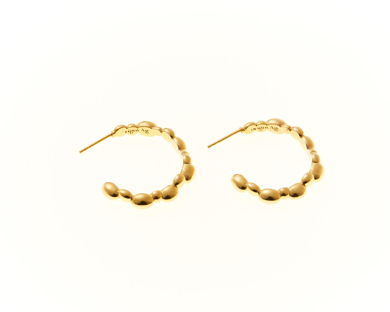 OA AG47 HOOPS GOLD PLATED