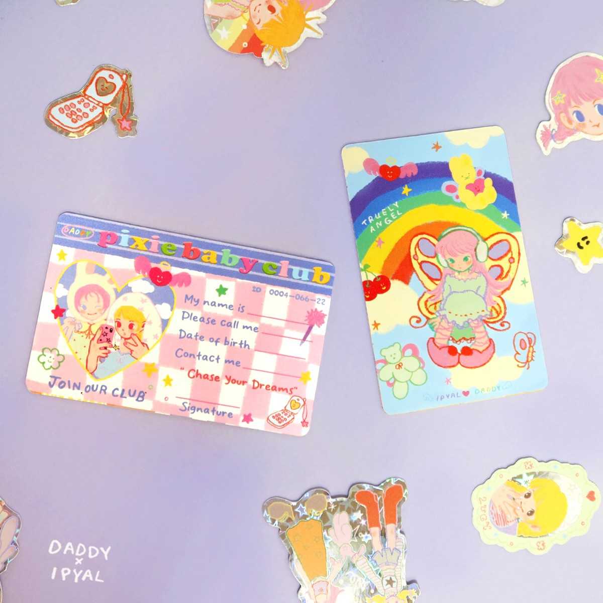 IPYAL x Daddy Cover Card สติ๊กเกอร์ติดบัตร BTS MRT น่ารักๆ 2 ลายใหม่ล่าสุด
