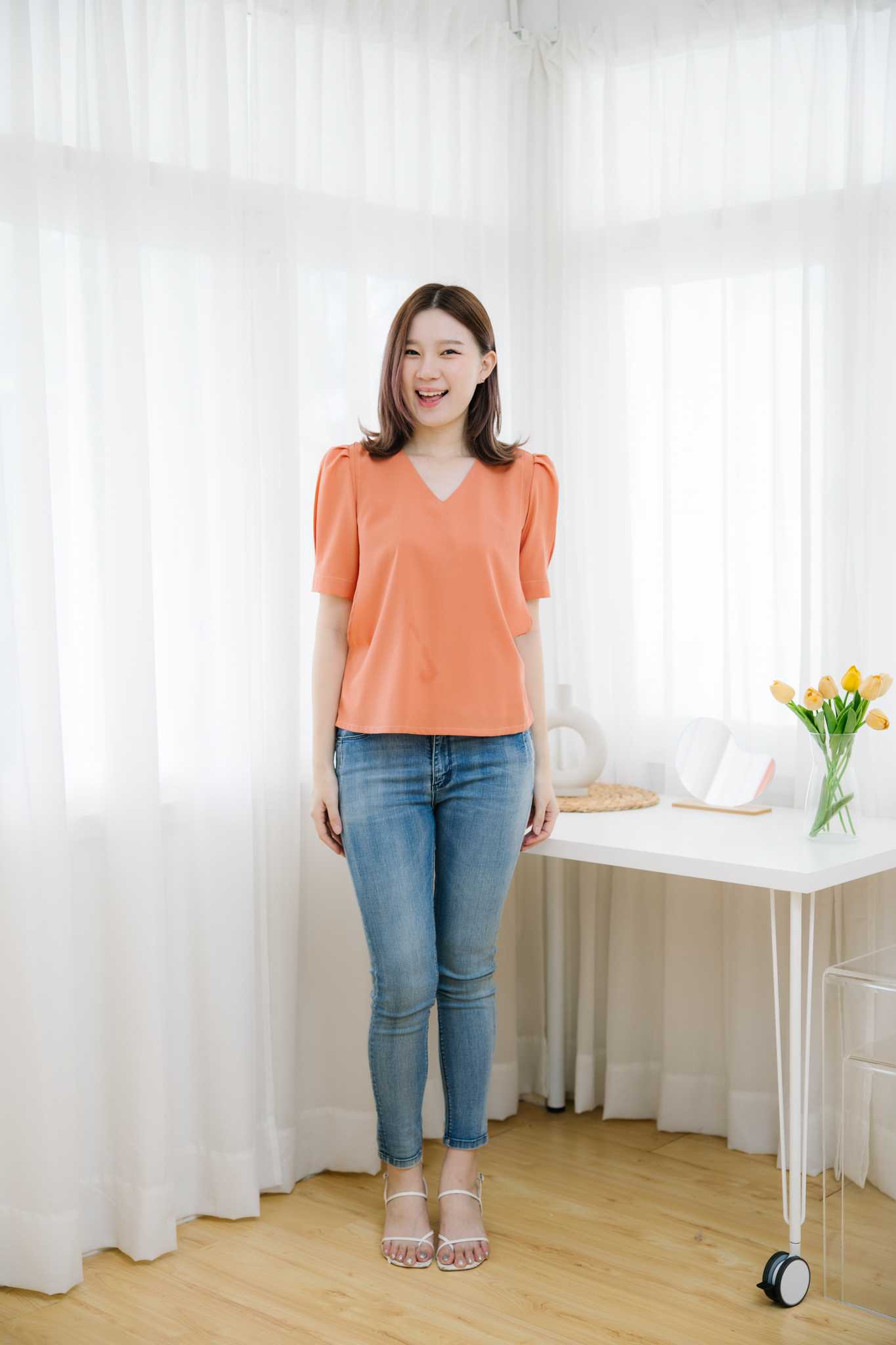 เสื้อให้นม Brown basic top