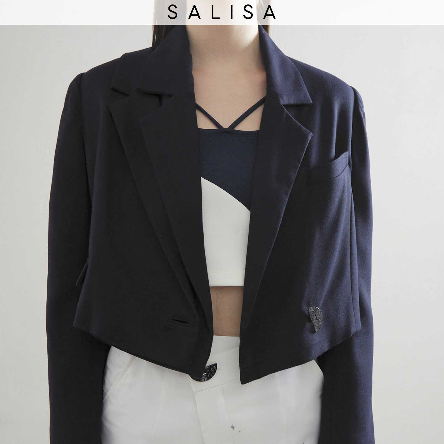 BLAZER PF23 Cropped Navy