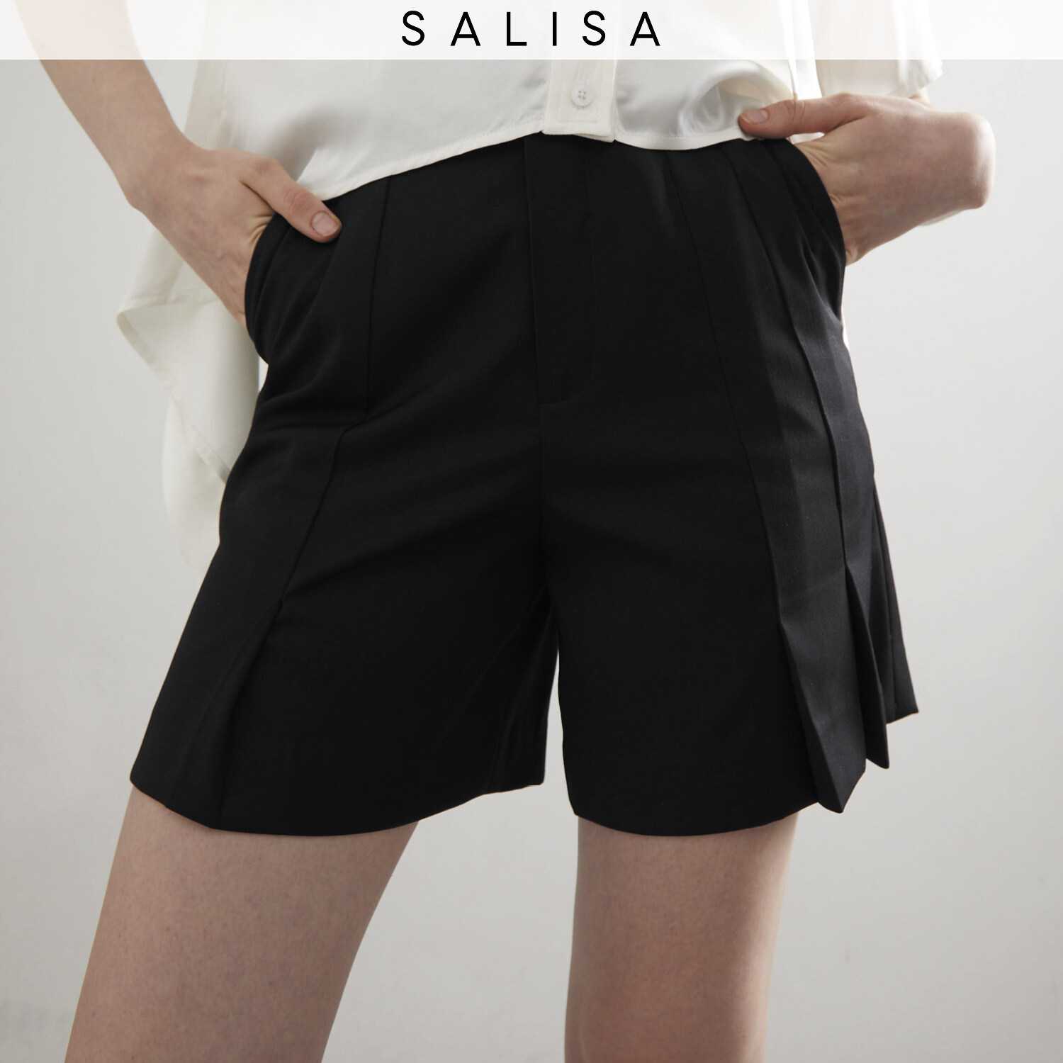 SHORTS PF23 Pleated Recycled Light Wool