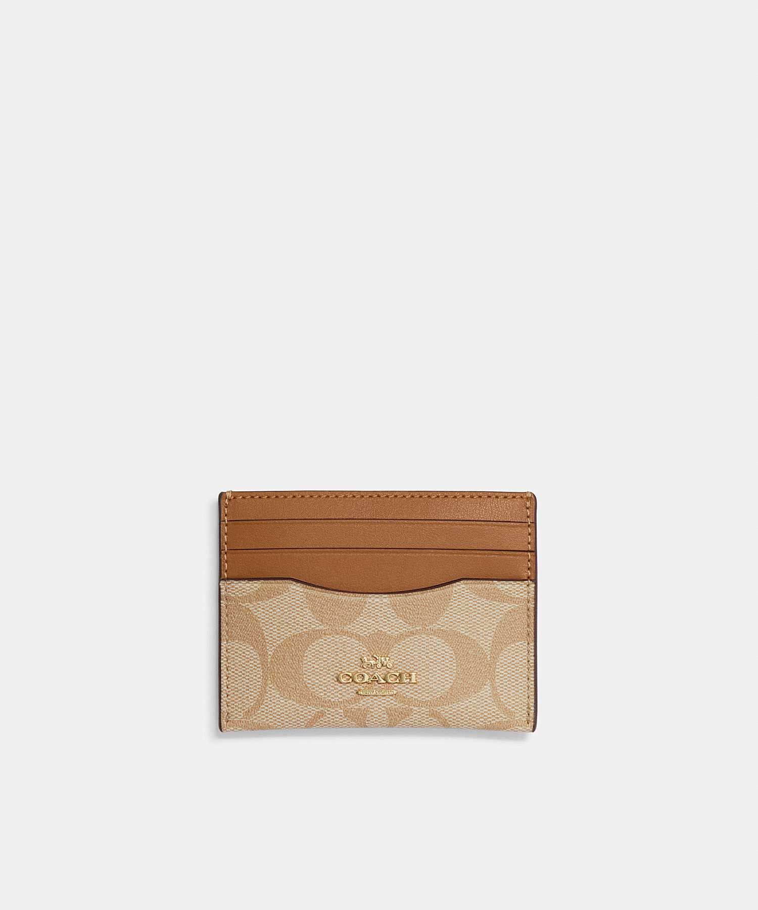 COACH SLIM ID CARD CASE IN SIGNATURE CANVAS CH415 IMVHK