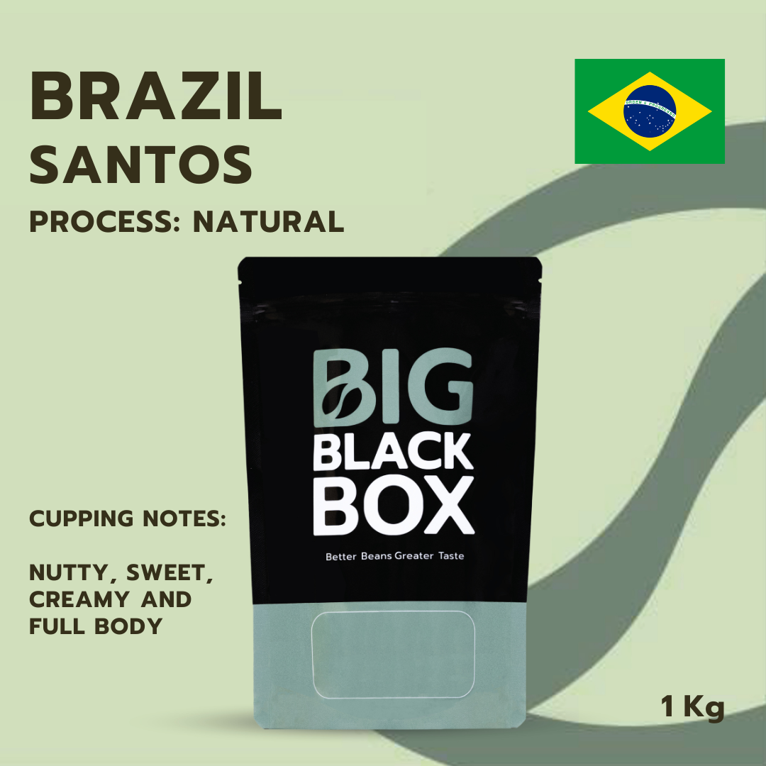 (A-CA-BR-CC-N01) สารกาแฟ BRAZIL SANTOS NY2/3 FC Natural 1 kg
