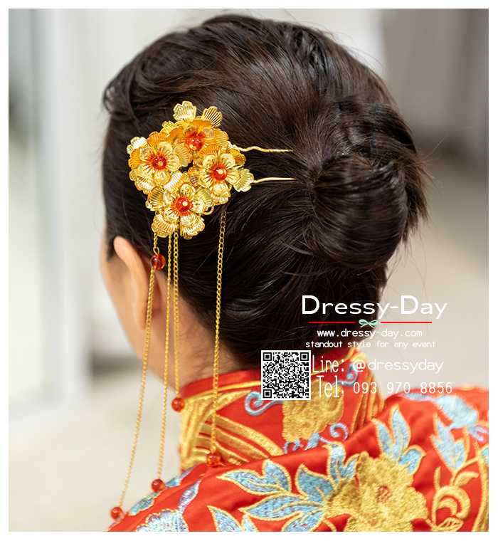 TR138 ปิ่นปักผมจีนพร้อมส่ง ลายดอกเหมย มีลายทั้งด้านหน้าและด้านหลัง สวย หรู อลังมากค่ะ