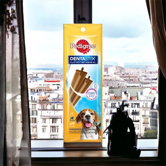 (1 stick)Pedigree Denta Stix Medium Dog (24 g.) เพดดิกรี เดนต้าสติก สำหรับสุนัขพันธุ์กลาง (24 ก.)