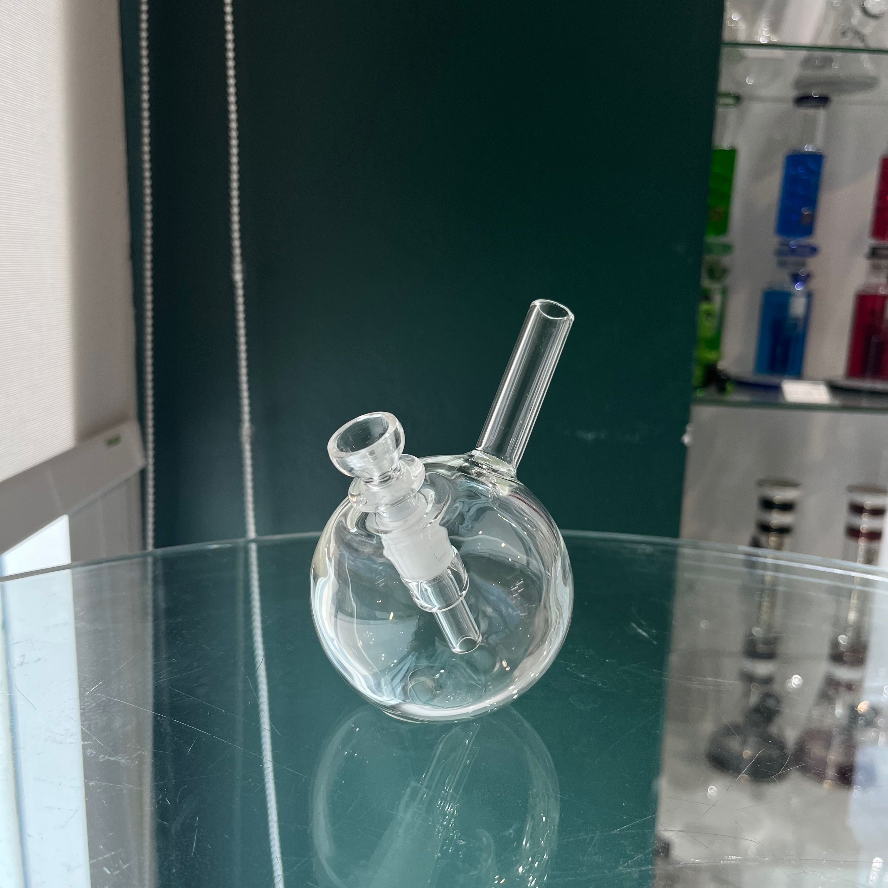 บ้องแก้วพกพา ทรงกลม สูง12cm 4.6 inches mini sphere bongs