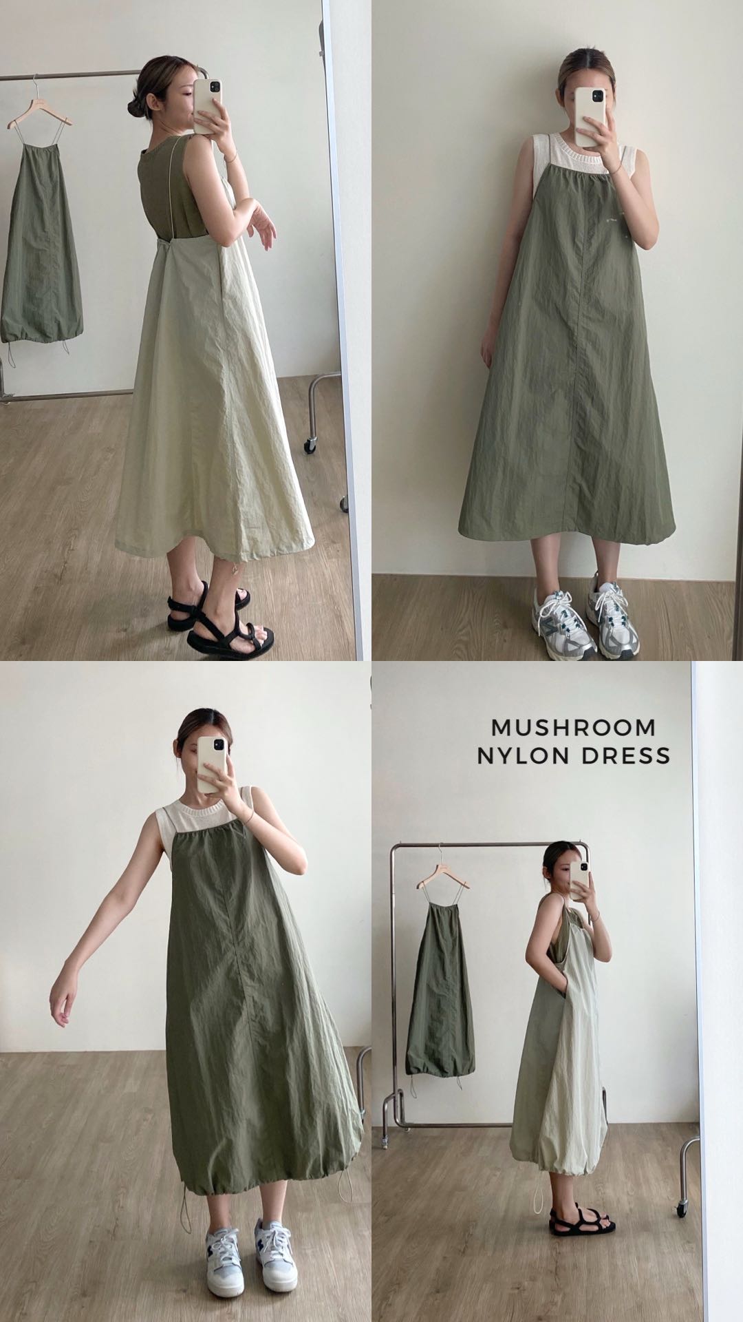 FADTHINGS : mushroom nylon dress