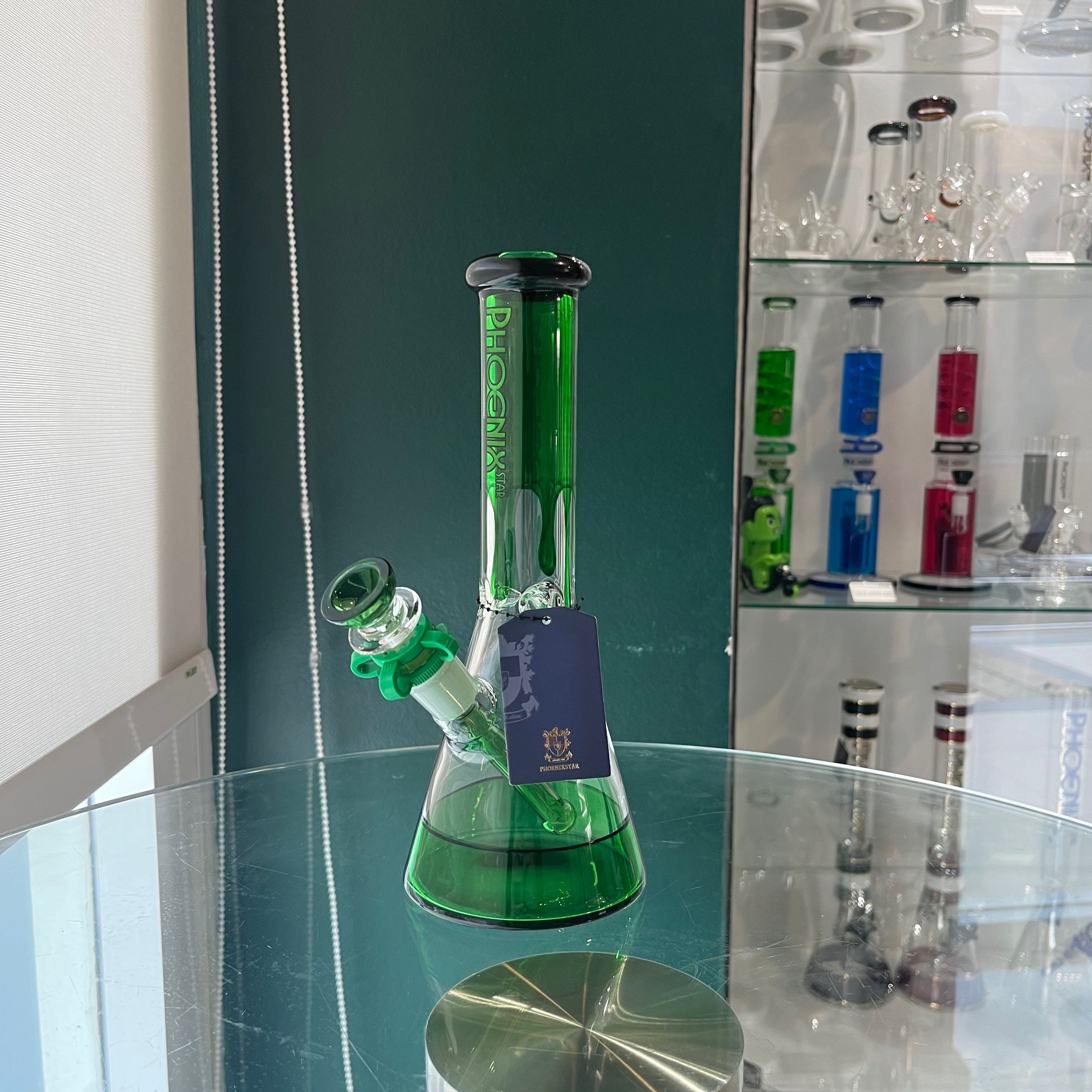 บ้องแก้วพกพา Phoenix Star สูง 25cm 10 inches Phoenix Star colored beaker bong