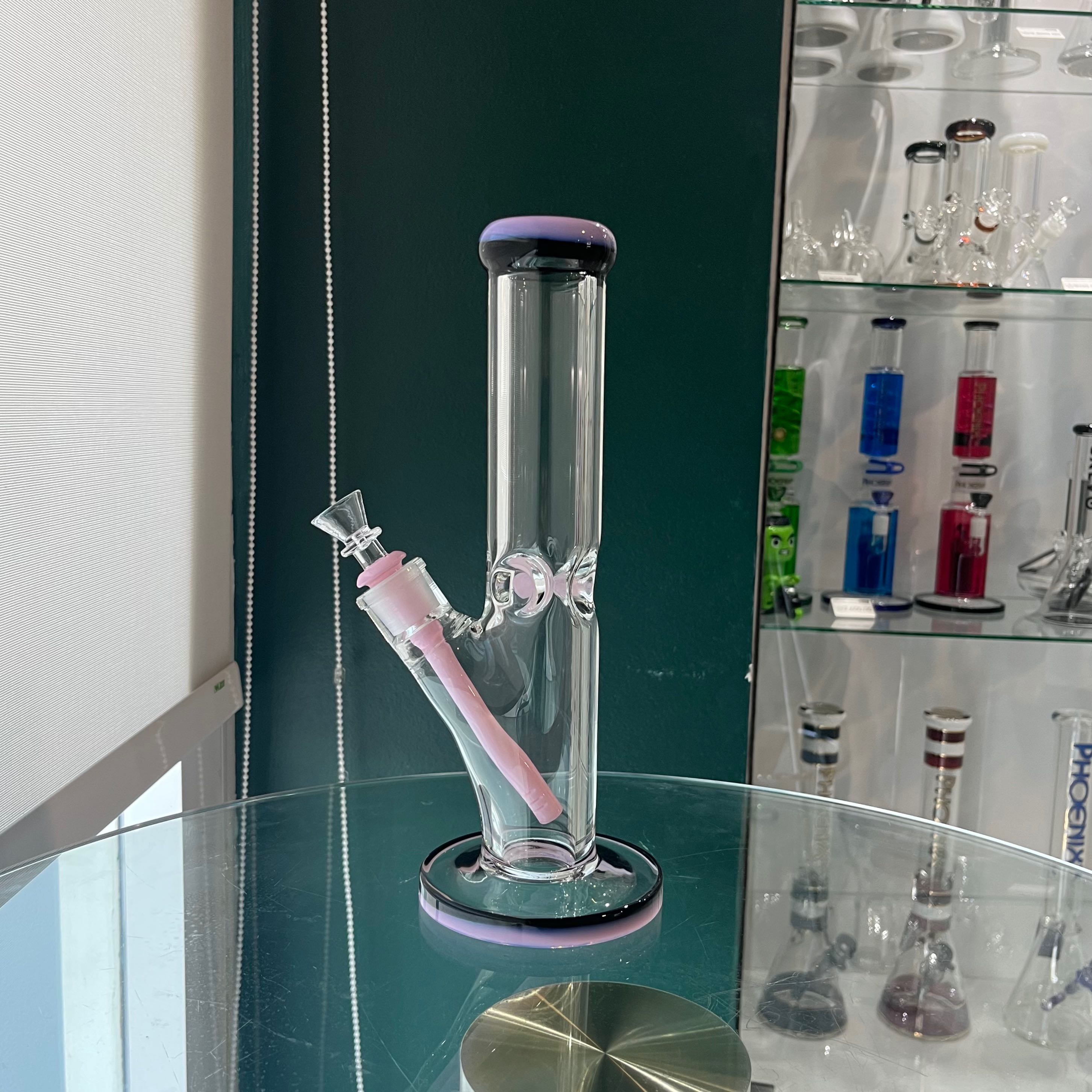 บ้องแก้ว หนาพิเศษ 9มิล สีชมพูหวานแหวว 12 inches extra thick(9mm) bong