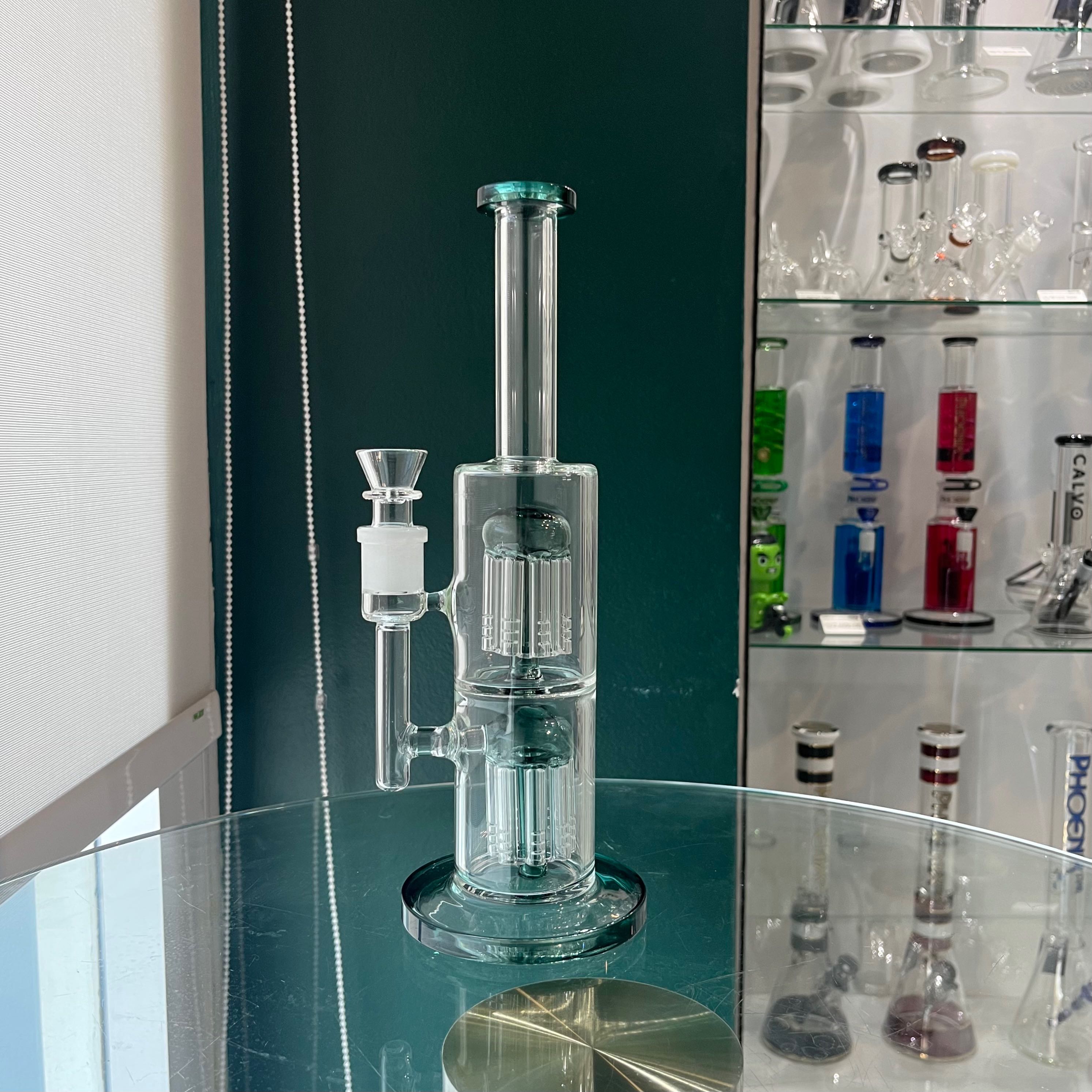 บ้องแก้วกรองสองชั้นทรงแมงกระพรุน Double Jellyfish perc bong