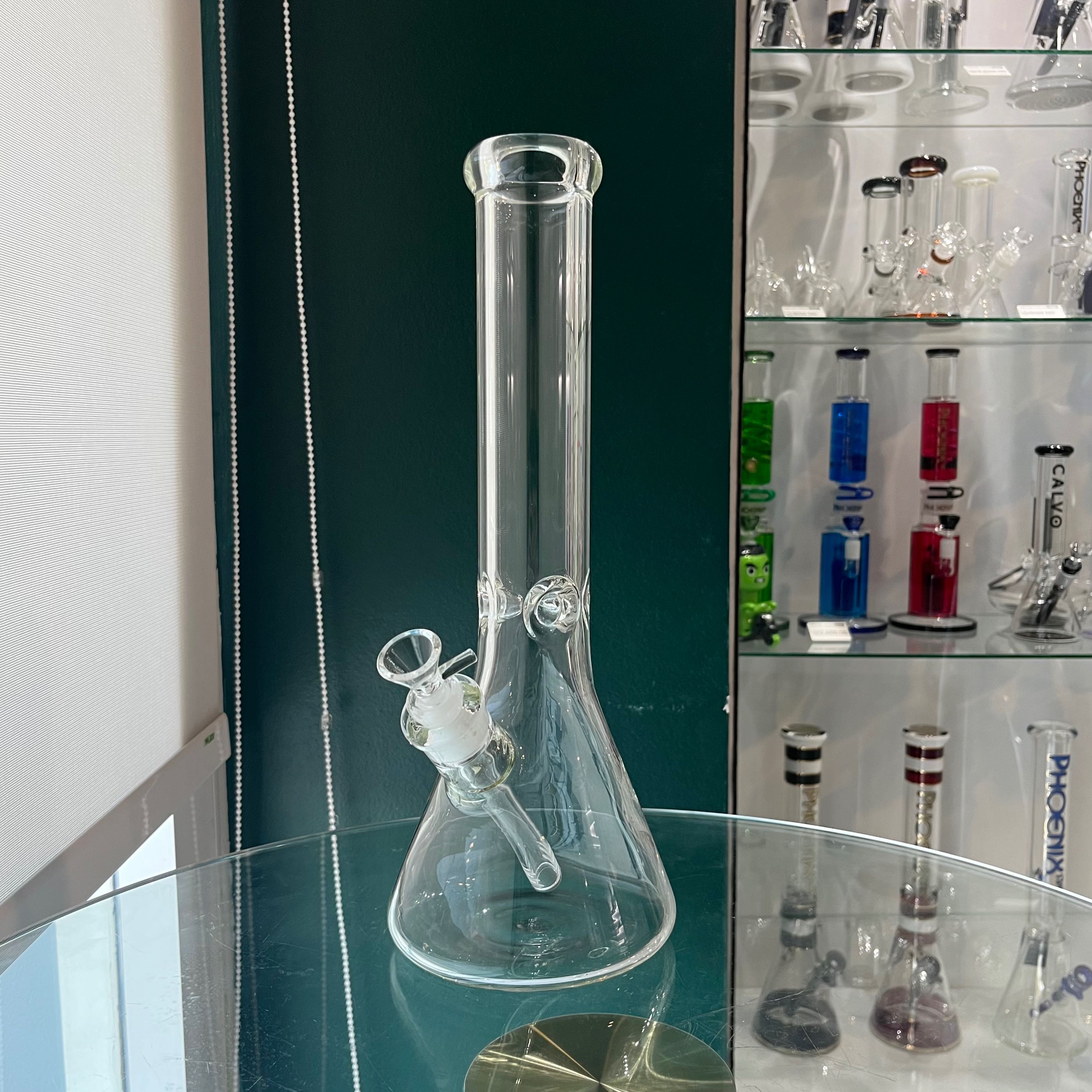 บ้องแก้วใส สูง35cm หนา7มิล 14 inches 7mm thick clear glass bong