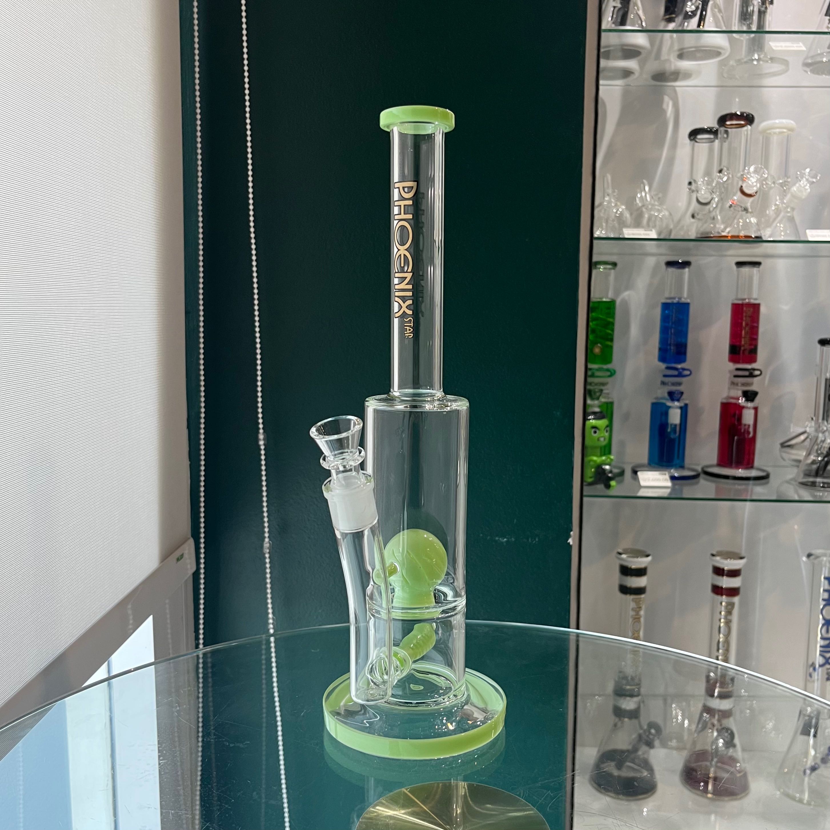 บ้องแก้ว พร้อมกรอง ลูกบอล Phoenix Star bong with ball perc