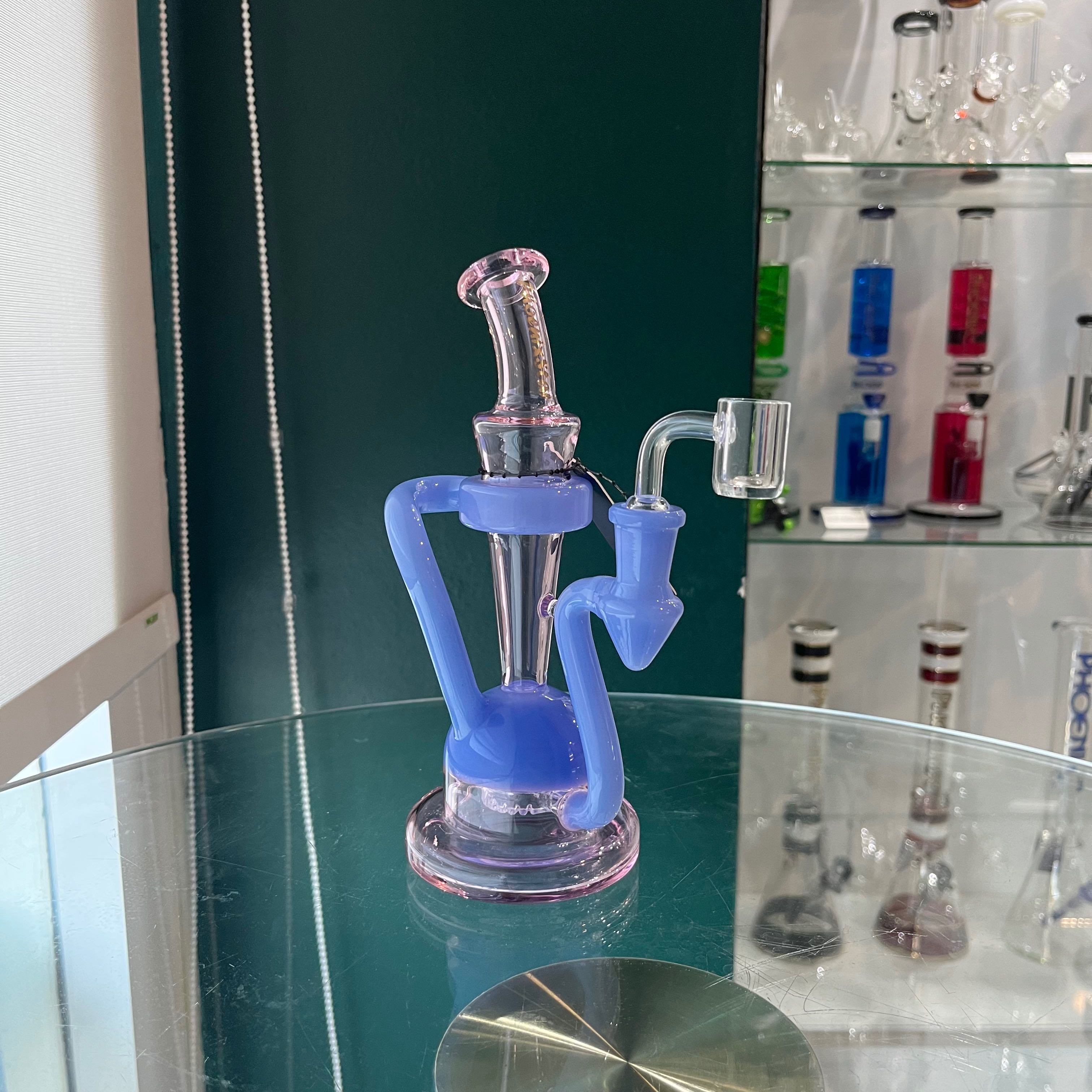 Dab rig สีชมพู กับสีมิลค์บลู