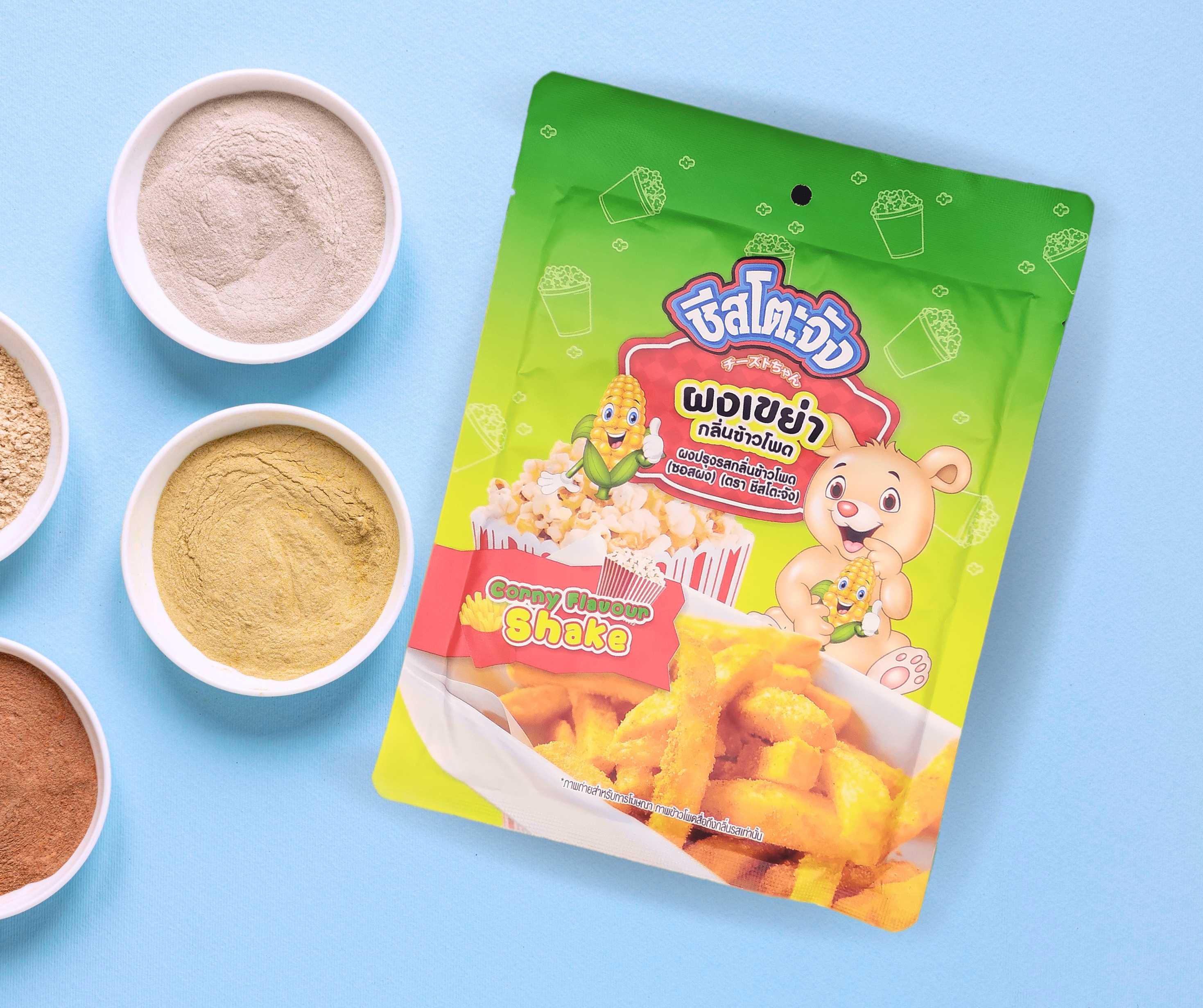 (รสข้าวโพด 90g/p) ผงเขย่าชีสโตะ 90g/p x 24p/กล่อง (ส่ง 72+17.75 บาท) (ส่ง 24+18 บาท)