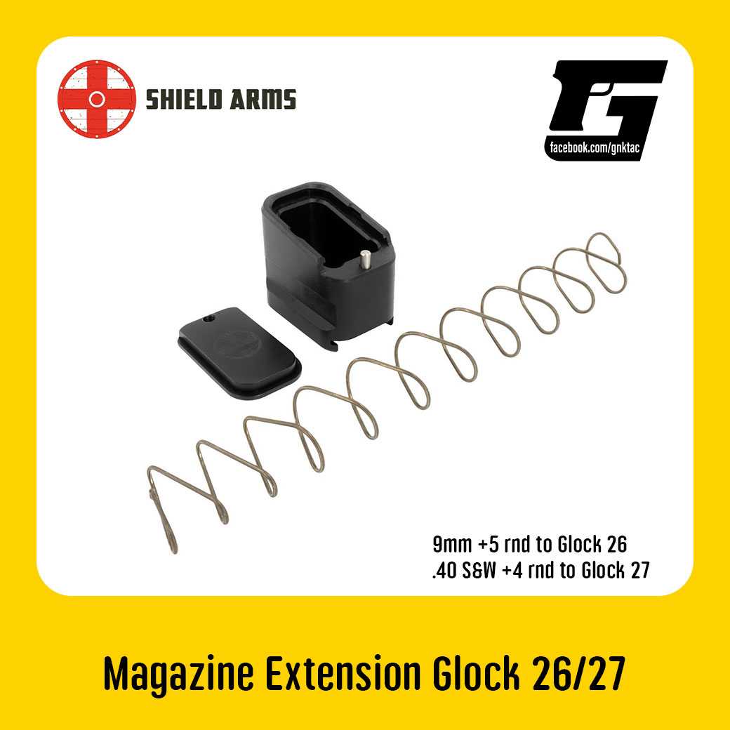 Shield Arms  Magazine Extension +5/+4 Glock 26/27