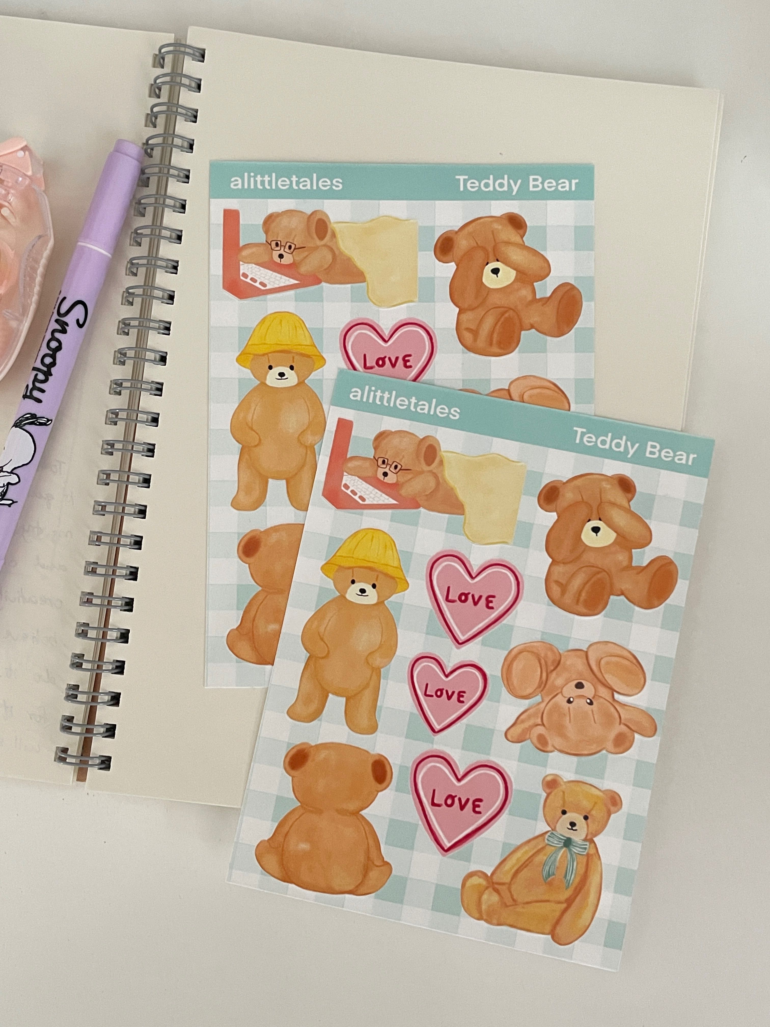 Teddy bear sticker