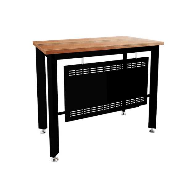 โต๊ะทำงานโล่ง 1.20 ม. รุ่น BDK-P1260 สีWalnut (B-WALNUT)