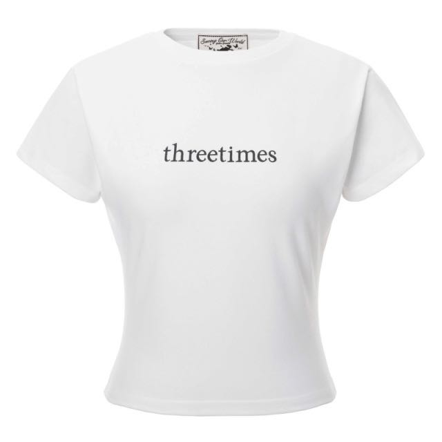 (pre,รวมส่ง) classic logo tee (2 colors) /threetimes