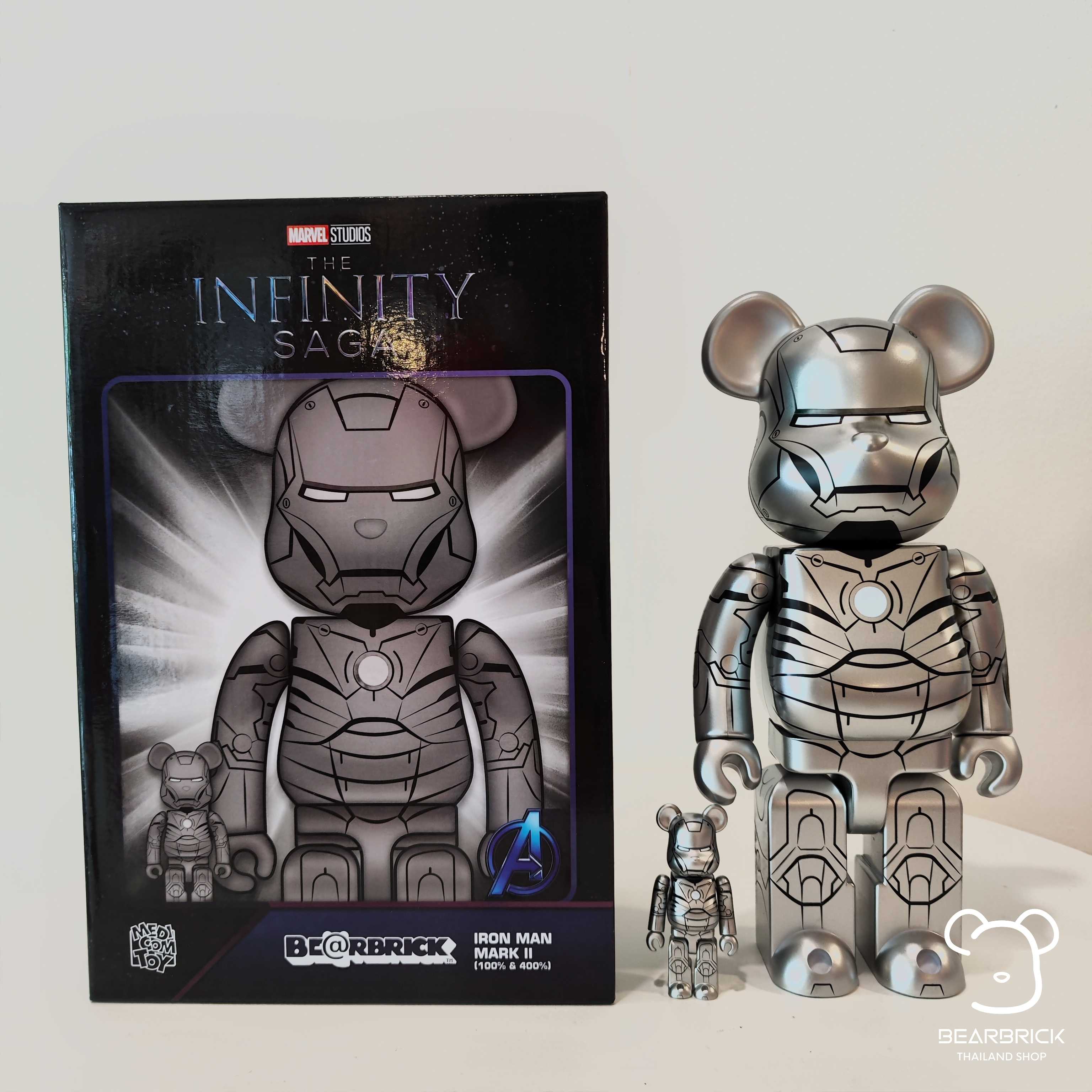 Be@rbrick Marvel IronMan mark II 100%+400% , 1000%