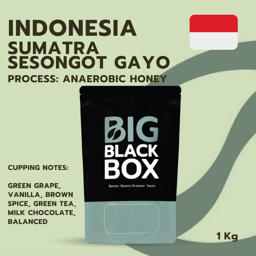 (S-IND-009) สารกาแฟ Indonesia Sumatra sesongot Gayo  Anaerobic Honey 1 kg