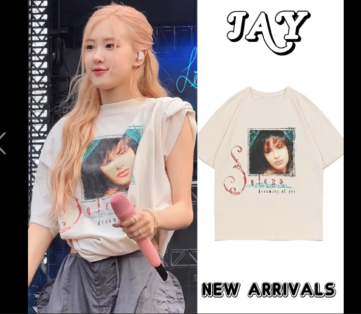 Pre-Order | เสื้อยืดแบบโรเซ่ BlackPink ใส่