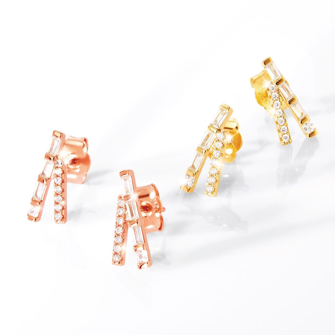 Baguette Stone Earring
