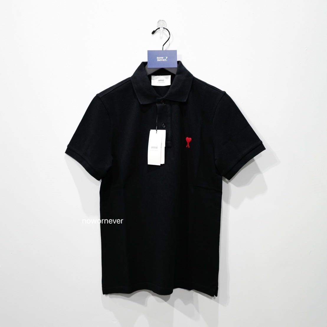 /พร้อมส่ง/ AMI POLO BLACK