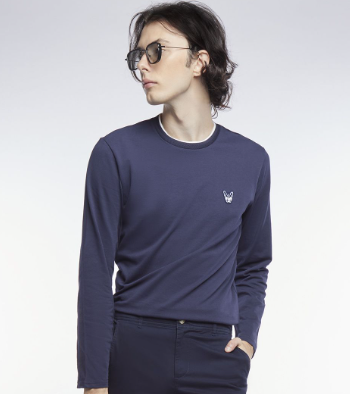 เสื้อทีเชิ้ตแขนยาวลายเฟรนช์ชี่ | 03802