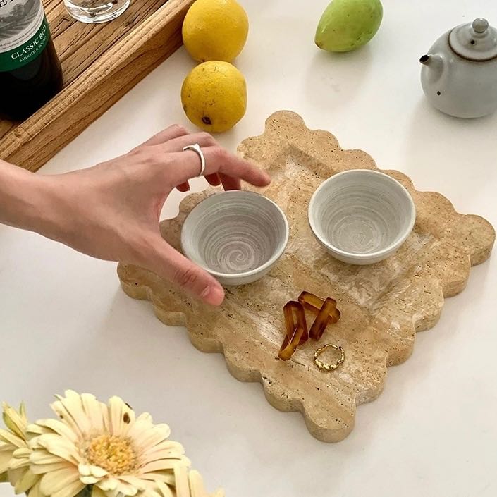 Travertine tray (Pre-order)