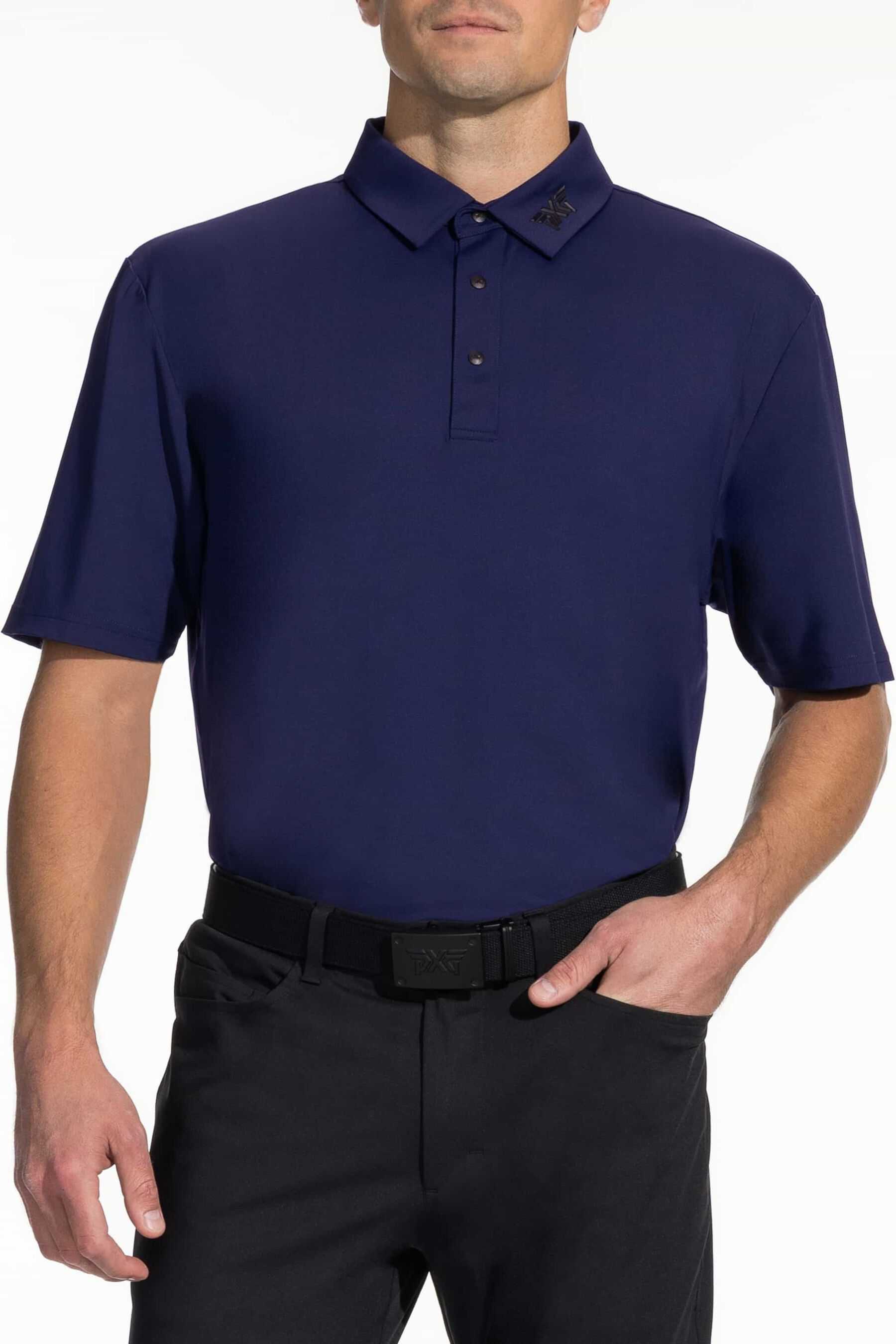 เสื้อโปโล PXG Men Athletic Fit BP Signature Polo - Navy สินค้าใหม่ แท้ 100%