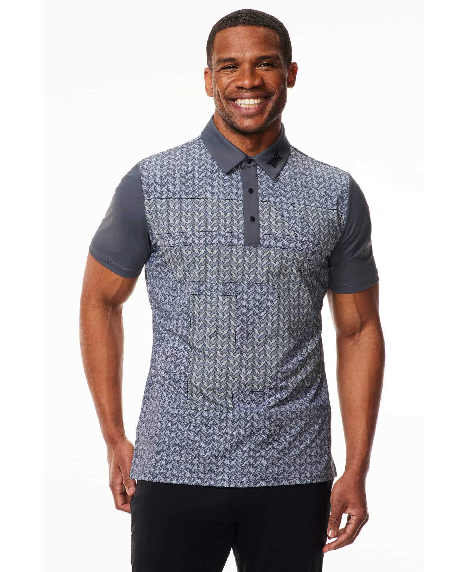 เสื้อโปโล PXG Men Athletic Fit Saguaro Polo - Grey สินค้าใหม่ แท้ 100%