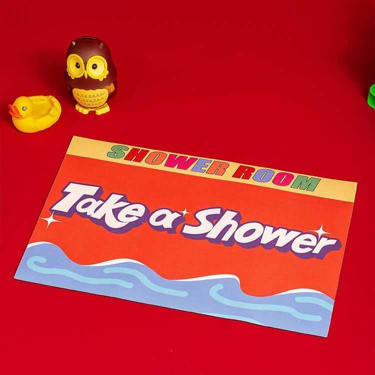 Take a shower สี่เหลี่ยม