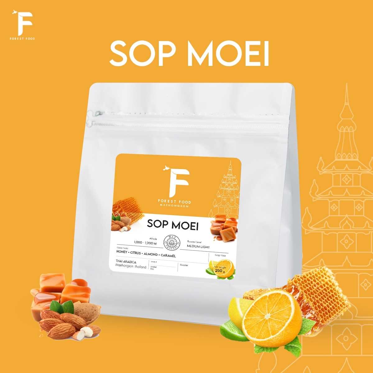 Arabica Specialty Roasted Coffee Beans “SOP MOEI” 250g
