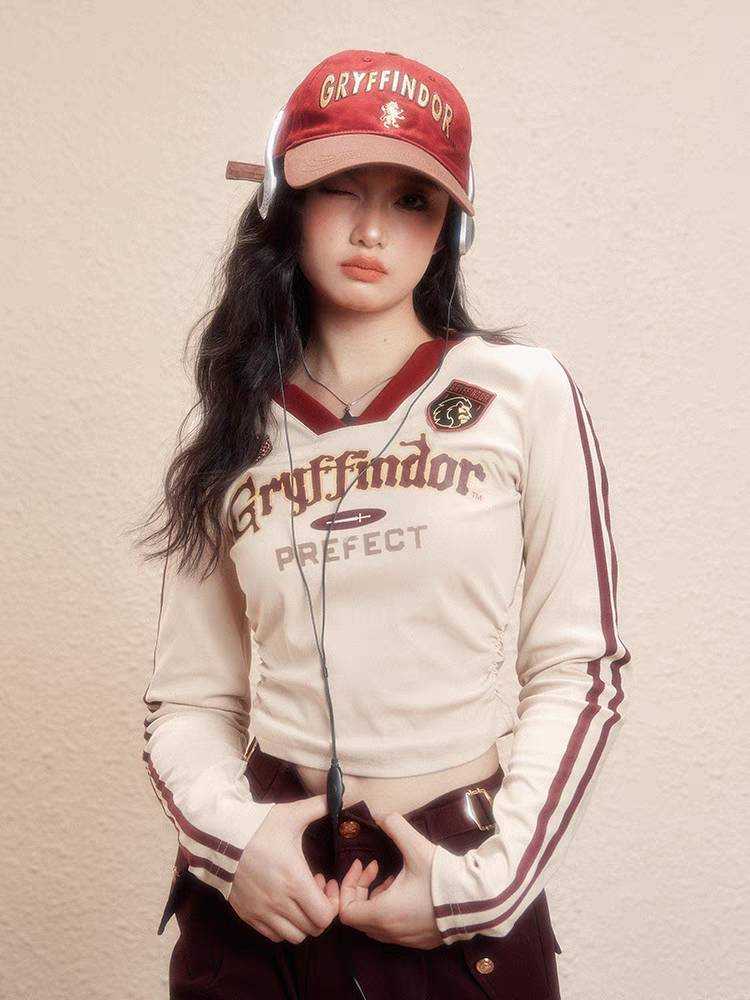 (Pre-order)Kyouko x Harry Potter เสื้อยืดแขนยาวคอวี แฮร์รี่พอตเตอร์ ลิขสิทธิ์แท้