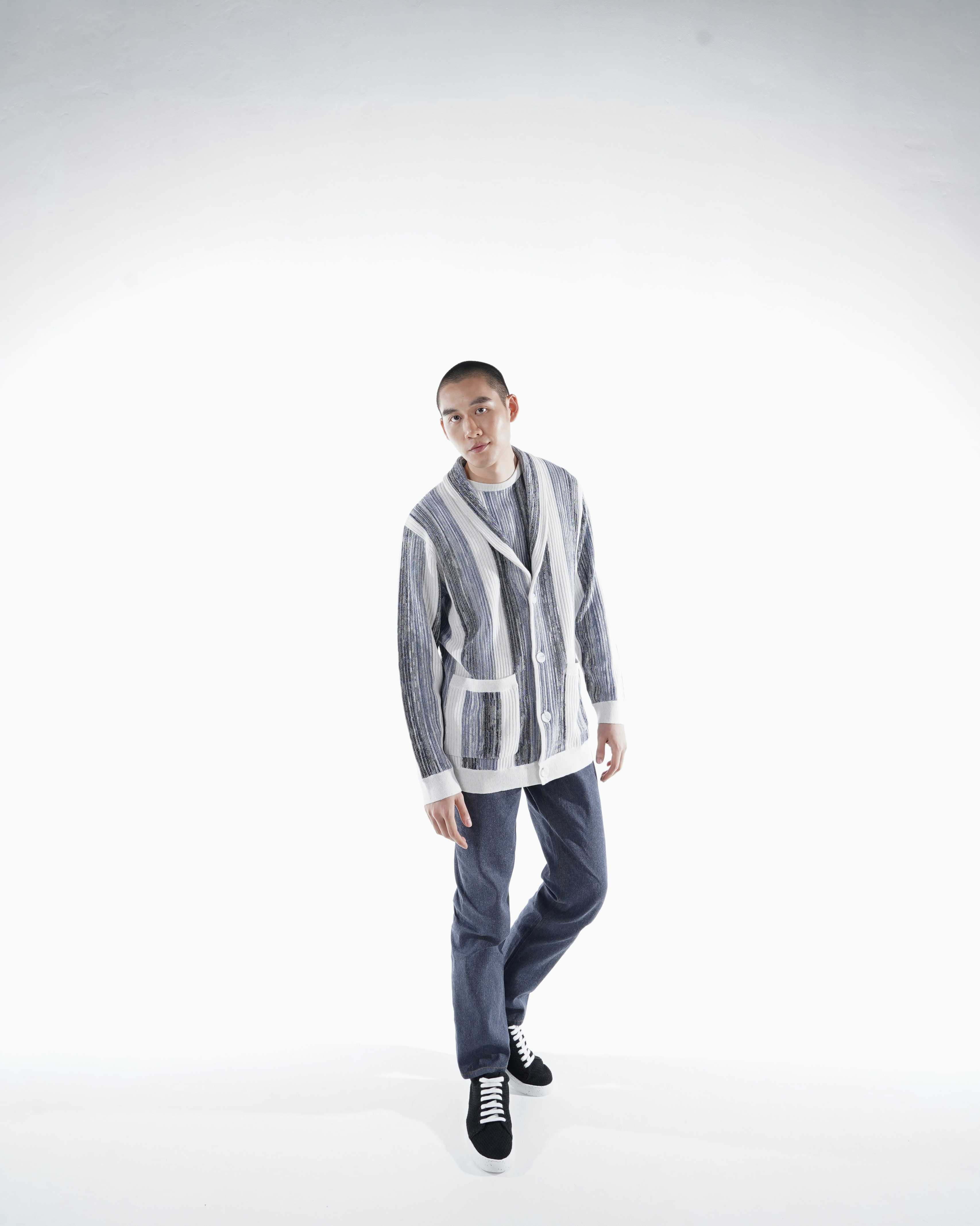 Lost Coast Unisex Shaw Collar  Knitted  Cardigan