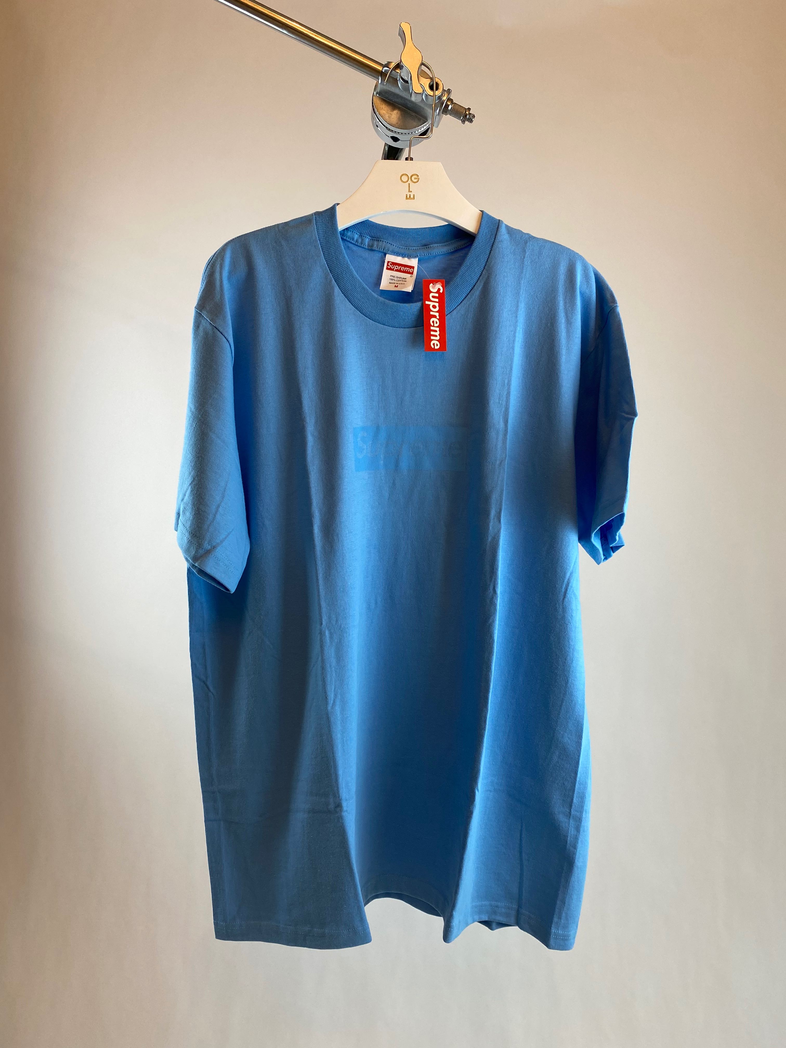 SUPREME TONAL BOX LOGO TEE BLUE