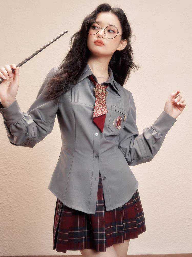 (Pre-order)Kyouko x Harry Potter เสื้อเชิ้ตแขนยาว แฮร์รี่พอทเตอร์ ลิขสิทธิ์แท้