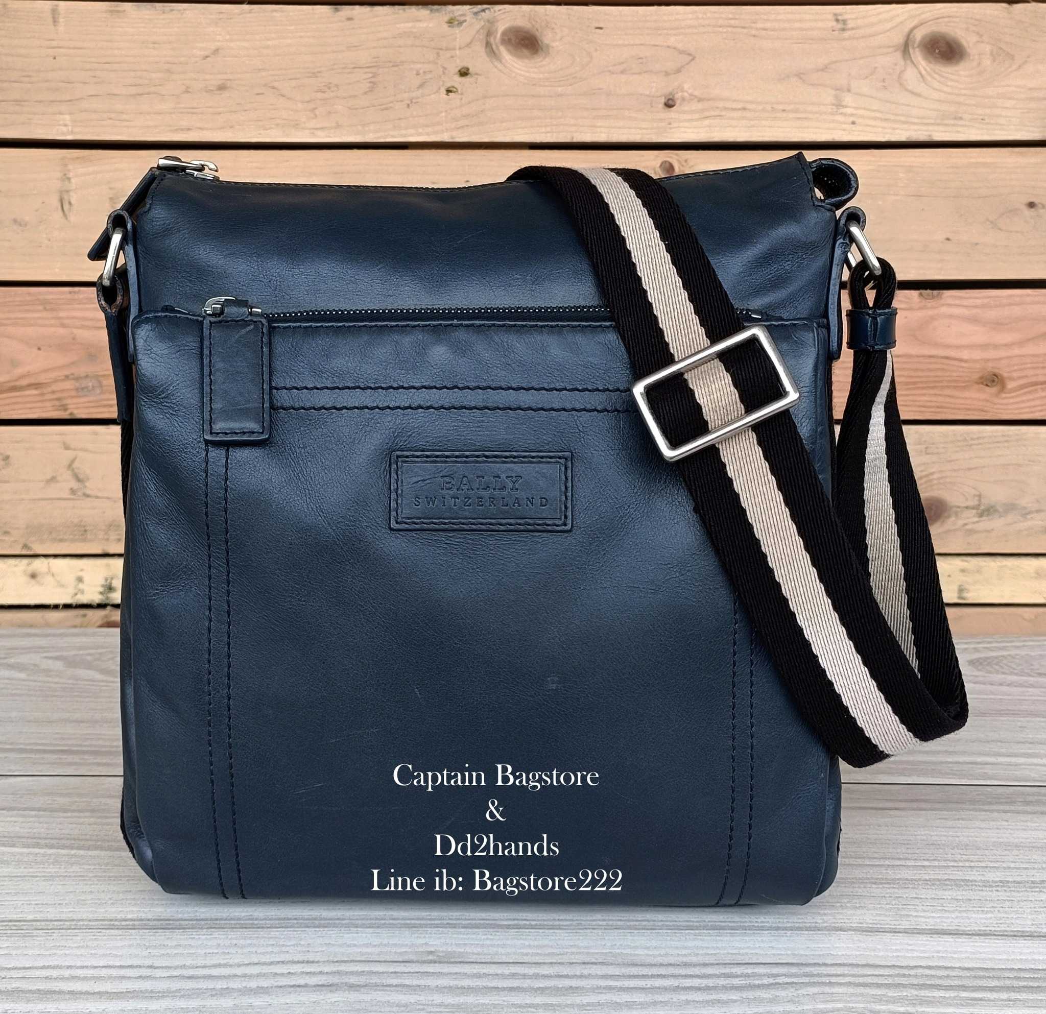 Bally Tuston Messenger Bag Genuine Leather LINE SHOPPING